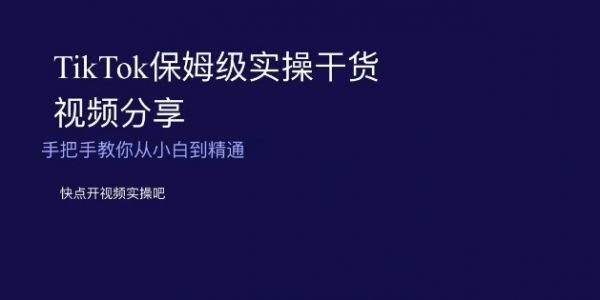 TikTok保姆级实操干货视频分享，手把手教你从小白到精通 - 163资源网-163资源网