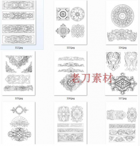 图片[2]-清晰大图 20张中国古代木质建筑图案纹样花纹 CG场景插画绘画素材 - 163资源网-163资源网