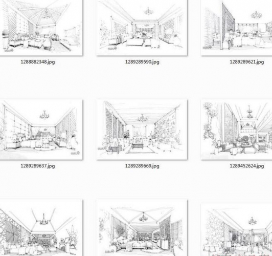 图片[3]-【住宅+商店+地铁车站】室内场景手稿线稿集 漫画绘画临摹素材 - 163资源网-163资源网