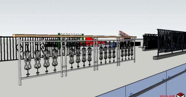 图片[3]-su栏杆护栏围墙栅栏铁艺建筑 sketchup园艺围栏景观草图大师模型 - 163资源网-163资源网