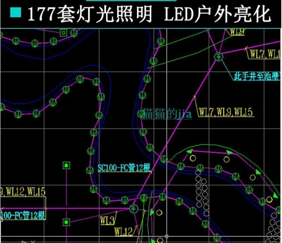 图片[2]-177套照明工程设计cad电气图纸led室内户外亮化施工图设计素材 - 163资源网-163资源网