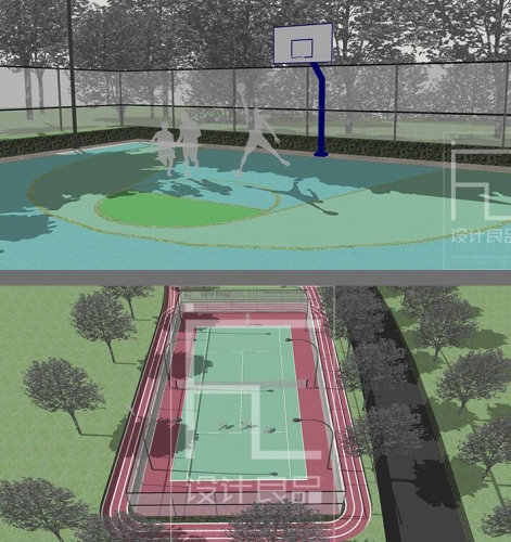 图片[3]-su模型草图大师 运动场地篮球场网球场足球场 环艺毕设景观素材 - 163资源网-163资源网