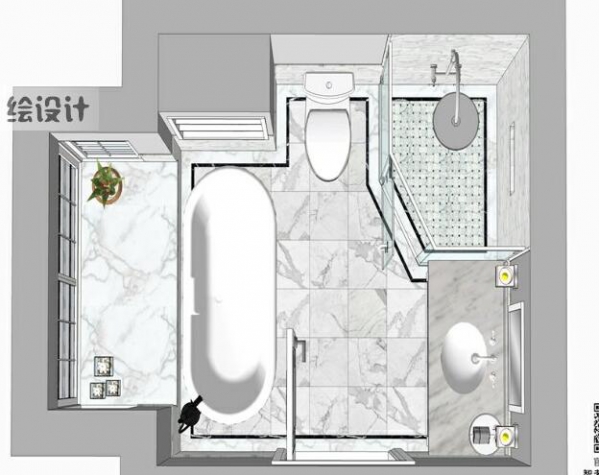 图片[3]-sketchup模型现代简约北欧美式欧式卫生间室内家装草图大师SU模型 - 163资源网-163资源网