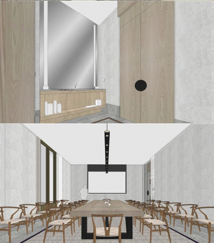 图片[5]-SU模型新中式风格室内设计售楼处工装场景草图大师Sketchup模型库 - 163资源网-163资源网