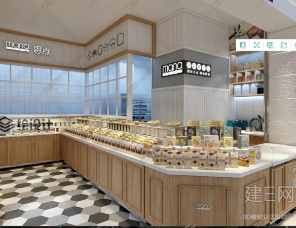 图片[3]-3dmax模型 室内设计烘焙蛋糕店甜品店铺餐厅餐饮空间3d模型源文件 - 163资源网-163资源网