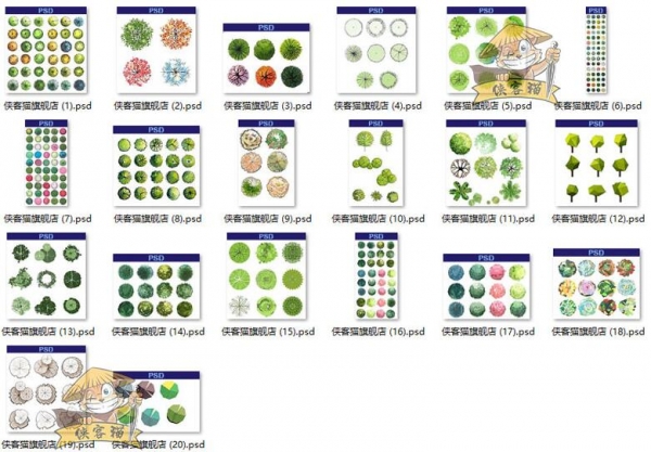 图片[2]-国外高端竞赛风建筑园林景观植物彩色平面图PSD分层源文件PS素材 - 163资源网-163资源网