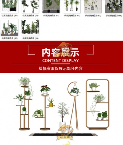 图片[4]-现代北欧轻奢SketchUp办公室婚礼合影区植物绿植盆栽盆景SU模型库 - 163资源网-163资源网