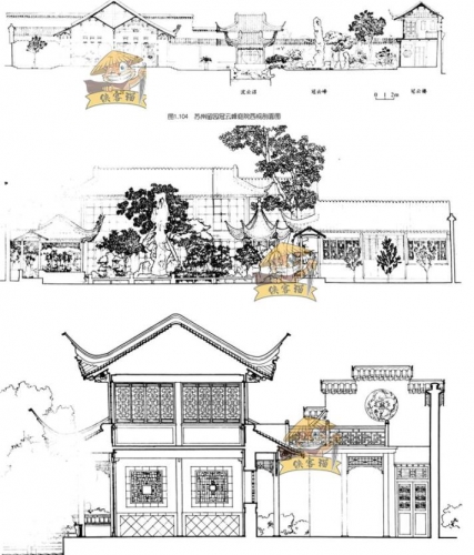 图片[3]-新中式中国古古风苏州园林建筑PSD展板CAD施工图SU模型节点参考图 - 163资源网-163资源网