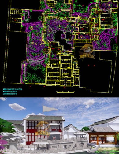 图片[4]-新中式SketchUp苏州古典园林别墅会所茶室庭院SU模型CAD施工图 - 163资源网-163资源网