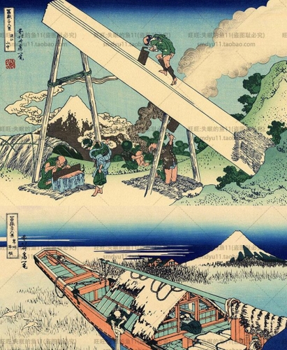 图片[2]-日本浮世绘 富岳三十六景 葛饰北斋画 1832年唯美复古绘画素材 - 163资源网-163资源网