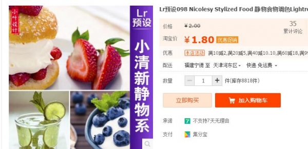 Lr预设098 Nicolesy Stylized Food 静物食物调色Lightroom预设 - 163资源网-163资源网