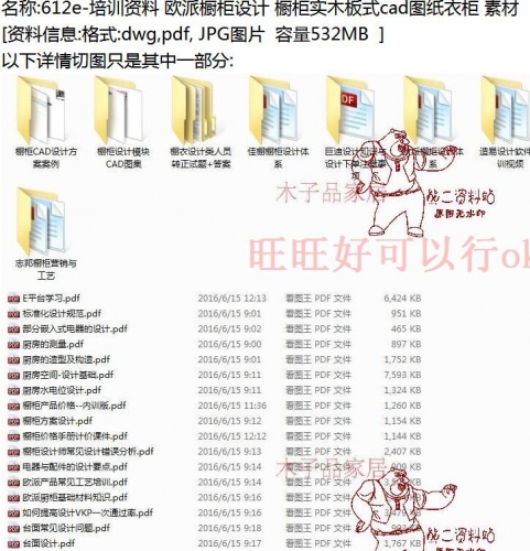 图片[2]-精品家具培训资料方案欧派橱柜衣柜设计橱柜实木板式cad图纸 - 163资源网-163资源网