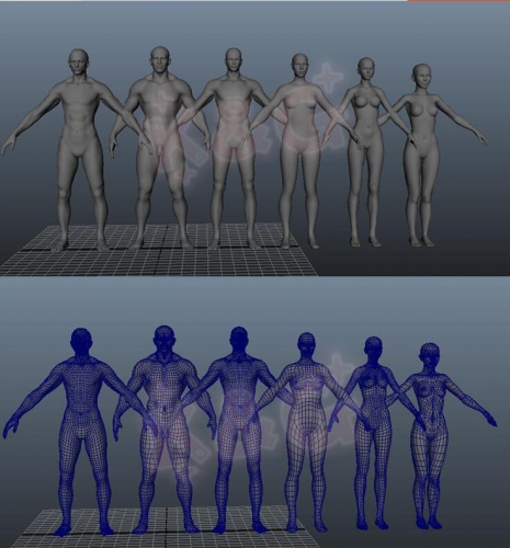 图片[2]-次时代 Zbrush Maya 3Dmax人体基础模型 - 163资源网-163资源网