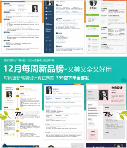 图片[2]-简洁小清新设计师大学生毕业生创意个人面试简历word文档素材模版 - 163资源网-163资源网