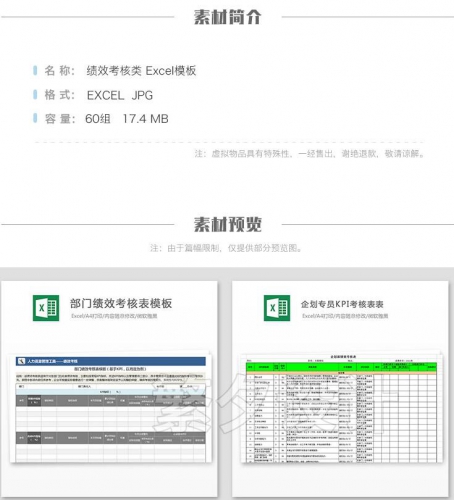 图片[2]-b27 Excel模板 公司绩效考核表格统计 人事人力资源工作效率素材 - 163资源网-163资源网