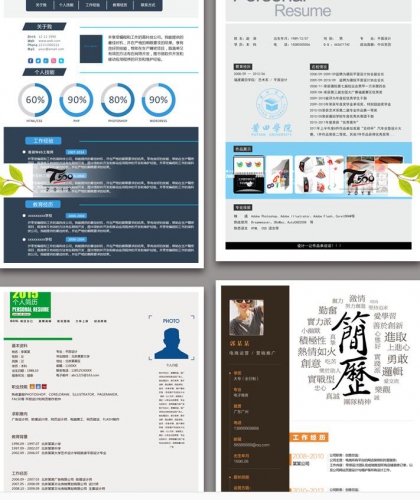 图片[4]-国外欧美高档简洁面试设计师大学生个人简历分层设计素材PSD模版 - 163资源网-163资源网