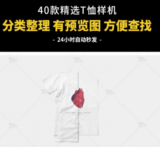 图片[3]-T恤工作服装文化衫衣服样机效果图VI展示PSD智能贴图样机ps模板 - 163资源网-163资源网