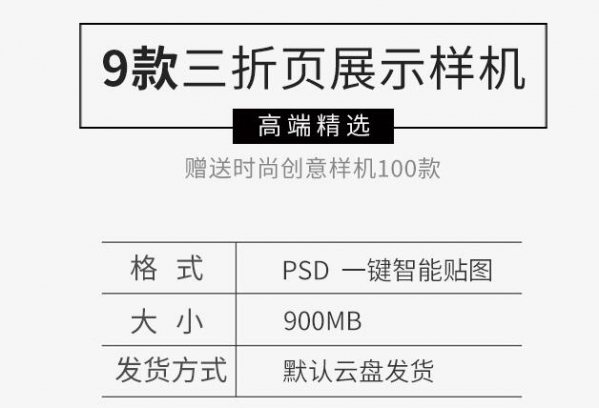 图片[2]-不同尺寸企业三折页设计VI展示效果图PSD样机智能贴图素材模板 - 163资源网-163资源网