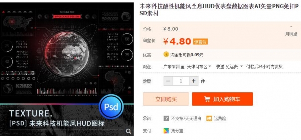 未来科技酸性机能风全息HUD仪表盘数据图表AI矢量PNG免扣PSD素材 - 163资源网-163资源网