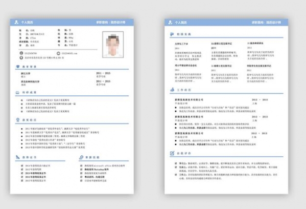 图片[3]-稳重大气商务word企业主管高层经理竞聘面试双页个人简历模板 - 163资源网-163资源网