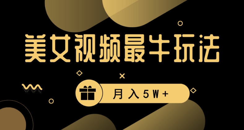 美女短视频最牛玩法，流量高，变现快，轻松月入5W+【揭秘】 - 163资源网-163资源网