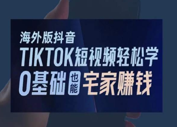 海外版抖音TikTok短视频轻松学，0基础宅家也能赚钱 - 163资源网-163资源网