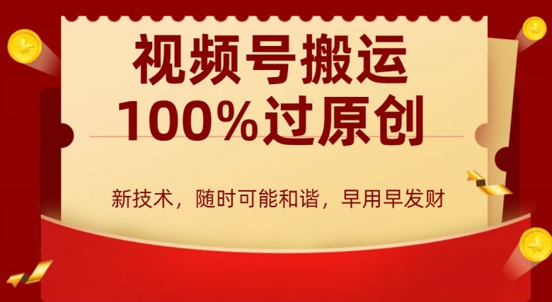 外边收费599创作者分成计划，视频号搬运100%过原创，新技术，适合零基础小白，月入两万+【揭秘】 - 163资源网-163资源网