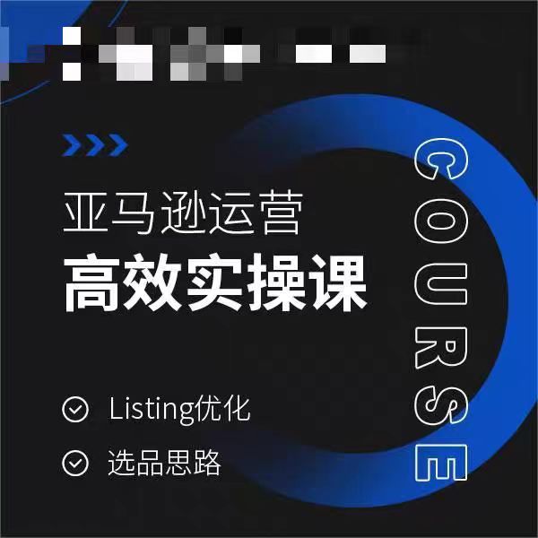 亚马逊运营高效实操课，Listing优化，选品思路 - 163资源网-163资源网