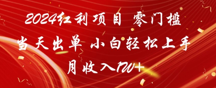 2024红利项目，零门槛当天出单，小白轻松上手，月收入1W+ - 163资源网-163资源网