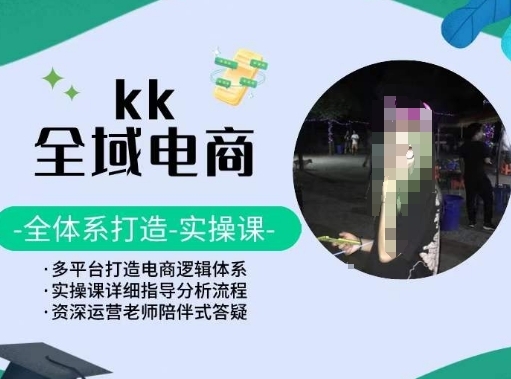 KK全域电商，全体系打造实操课，多平台打造电商逻辑体系 - 163资源网-163资源网