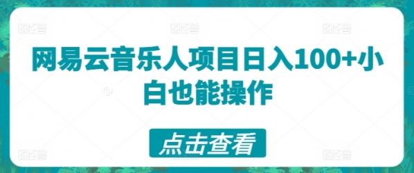 网易云音乐人项目日入100+小白也能操作 - 163资源网-163资源网