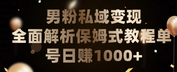 男粉私域长期靠谱的项目，经久不衰的lsp流量，日引流200+，日变现1000+【揭秘】 - 163资源网-163资源网