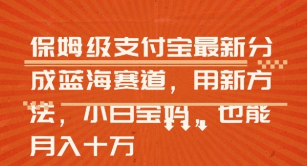 保姆级支付宝分成蓝海赛道，利用AI生成视频 - 163资源网-163资源网