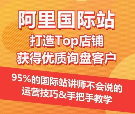 【阿里国际站】打造Top店铺&获得优质询盘客户，​95%的国际站讲师不会说的运营技巧 - 163资源网-163资源网