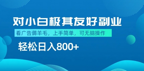 最适合小白副业，不做项目，不需要费神剪辑，薅羊毛轻松日入800+ - 163资源网-163资源网