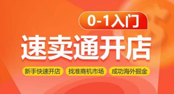 速卖通开店0-1入门，新手快速开店 找准商机市场 成功海外掘金 - 163资源网-163资源网