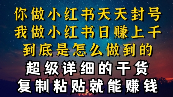 都知道小红书能引流私域变现，可为什么我能一天引流几十人变现上千，但你却频频封号违规被限流【揭秘】 - 163资源网-163资源网