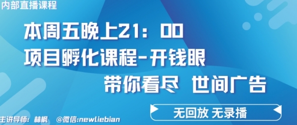 4.26日内部回放课程《项目孵化-开钱眼》赚钱的底层逻辑【揭秘】 - 163资源网-163资源网