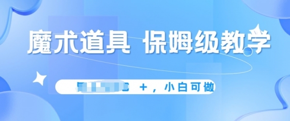 冷门赛道，魔术道具，保姆级教学，小白可做，无脑搬砖的好项目 - 163资源网-163资源网