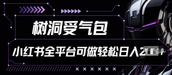 小红书等全平台树洞受气包项目，轻松日入一两张【揭秘】 - 163资源网-163资源网