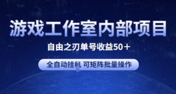 游戏工作室内部项目 自由之刃2 单号收益50+ 全自动挂JI 可矩阵批量操作【揭秘】 - 163资源网-163资源网