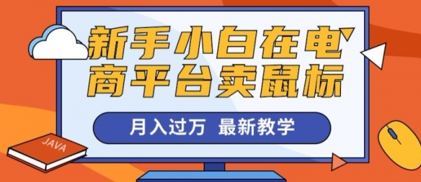 新手小白在电商平台卖鼠标月入过万，最新赚钱教学 - 163资源网-163资源网