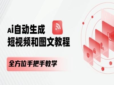 AI自动生成短视频和图文课程，全方位手把手教学 - 163资源网-163资源网