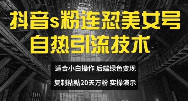 抖音s粉连怼美女号自热引流技术复制粘贴，20天万粉账号，无需实名制，矩阵操作【揭秘】抖音s粉连怼美女号自热引流技术复制粘贴，20天万粉账号，无需实名制，矩阵操作【揭秘】 - 163资源网-163资源网