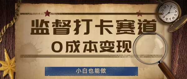 监督打卡赛道，0成本变现，小白也可以做【揭秘】 - 163资源网-163资源网