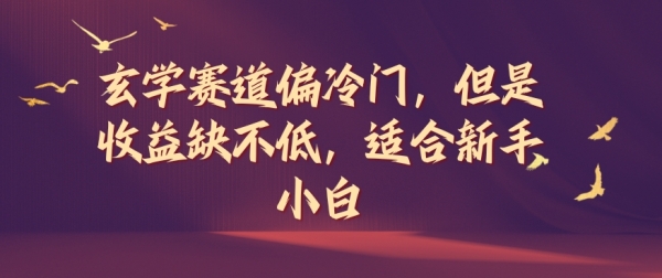 玄学赛道偏冷门，但是收益缺不低，适合新手小白【揭秘】 - 163资源网-163资源网