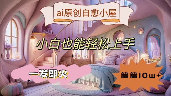 ai原创治愈小屋，小白也能轻松上手，一发即火，篇篇10w+【揭秘】 - 163资源网-163资源网