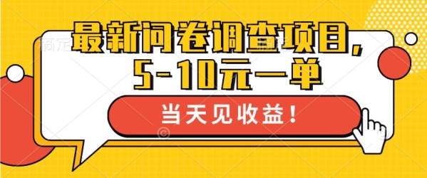 最新问卷调查项目，5-10元一单，多做多得， 单日轻松1张 - 163资源网-163资源网