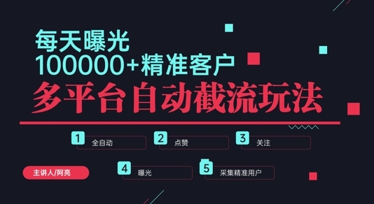 小红书抖音视频号最新截流获客系统，全自动引流精准客户【日曝光10000+】基本上适配所有行业 - 163资源网-163资源网