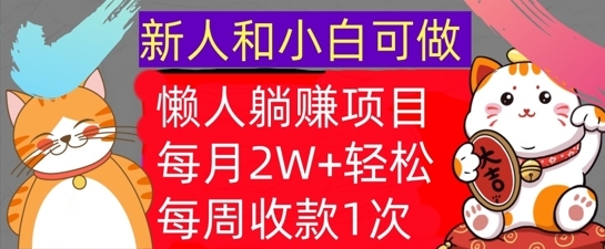 懒人躺Z项目，每周收款1次，轻松自动Z钱，不要错过，每月2W+ - 163资源网-163资源网